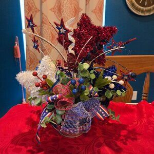 Patriotic Star-Spangled Centerpiece